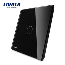 Load image into Gallery viewer, Livolo Luxury White Pearl Crystal Glass, EU standard, Single Glass Panel For 1 Gang Wall Touch Switch,VL-C7-C1-11 (4 Colors)