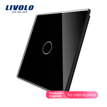 Load image into Gallery viewer, Livolo Luxury White Pearl Crystal Glass, EU standard, Single Glass Panel For 1 Gang Wall Touch Switch,VL-C7-C1-11 (4 Colors)